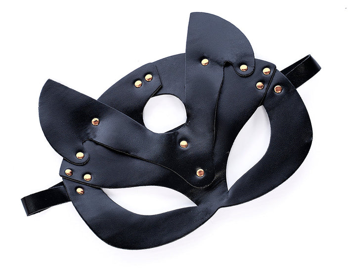 Faux Leather Eye Mask with Sleek Pointed Design