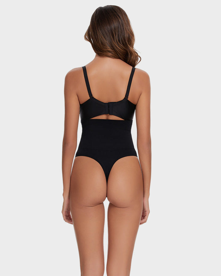 Seamless High-Waisted Shapewear Thong Panty