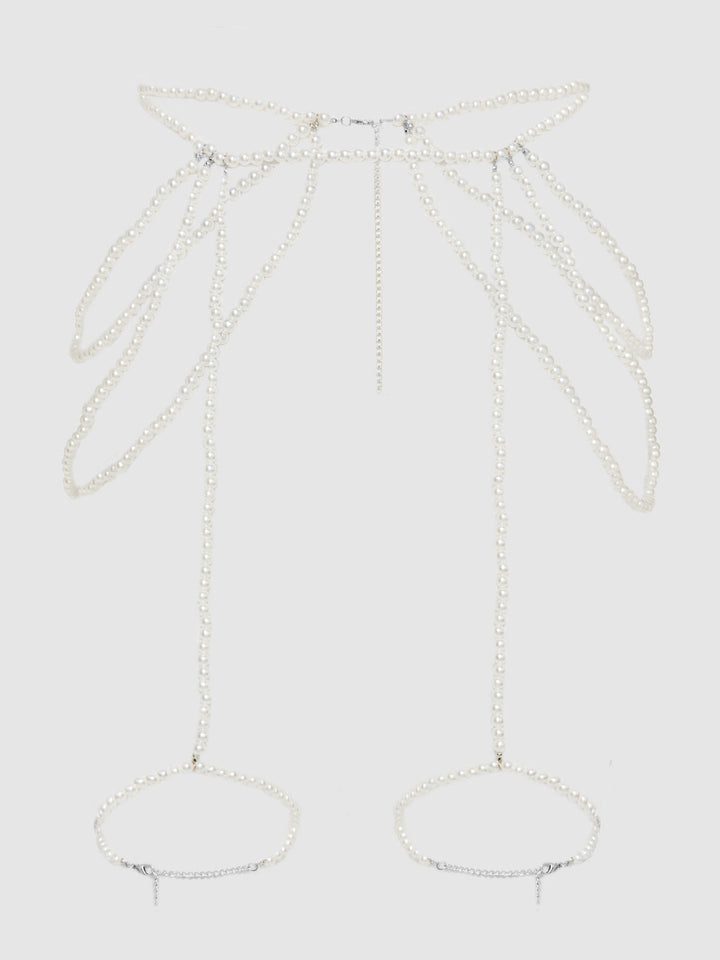 PEARL DRAPED GARTER
