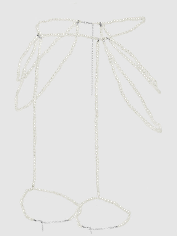 PEARL DRAPED GARTER