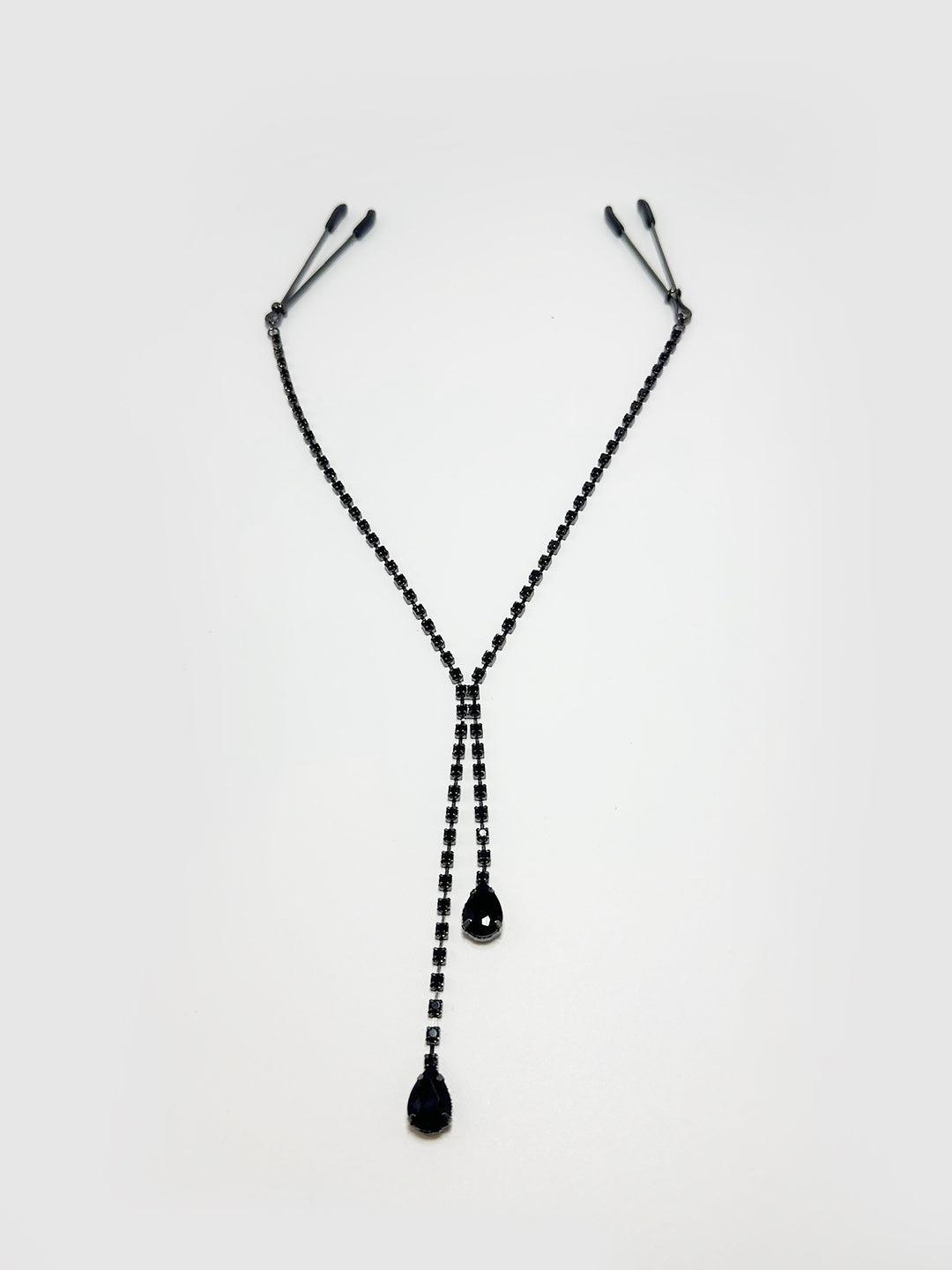 RHINESTONE DANGLE CLAMPS