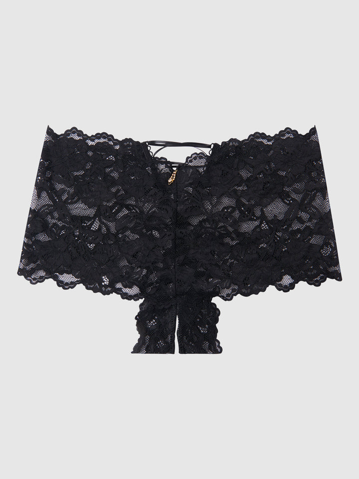 BELLA LACE CROTCHLESS CHEEKY