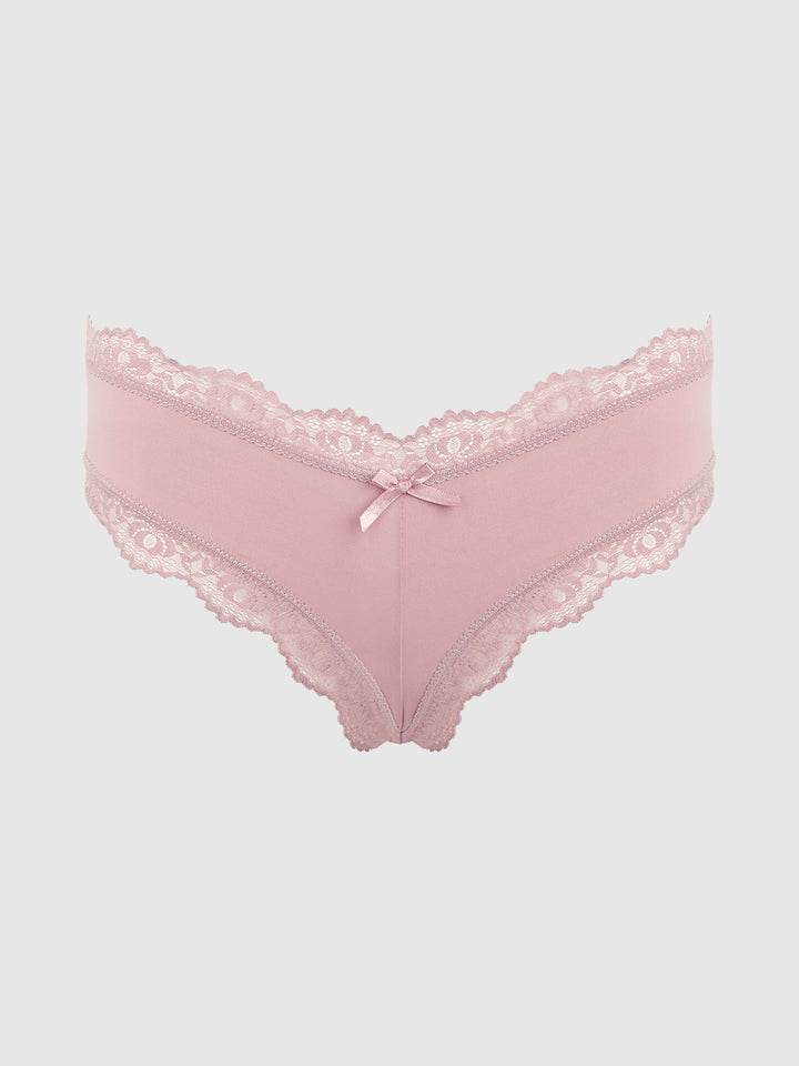 VERA MICRO &amp; LACE TRIM G-STRING