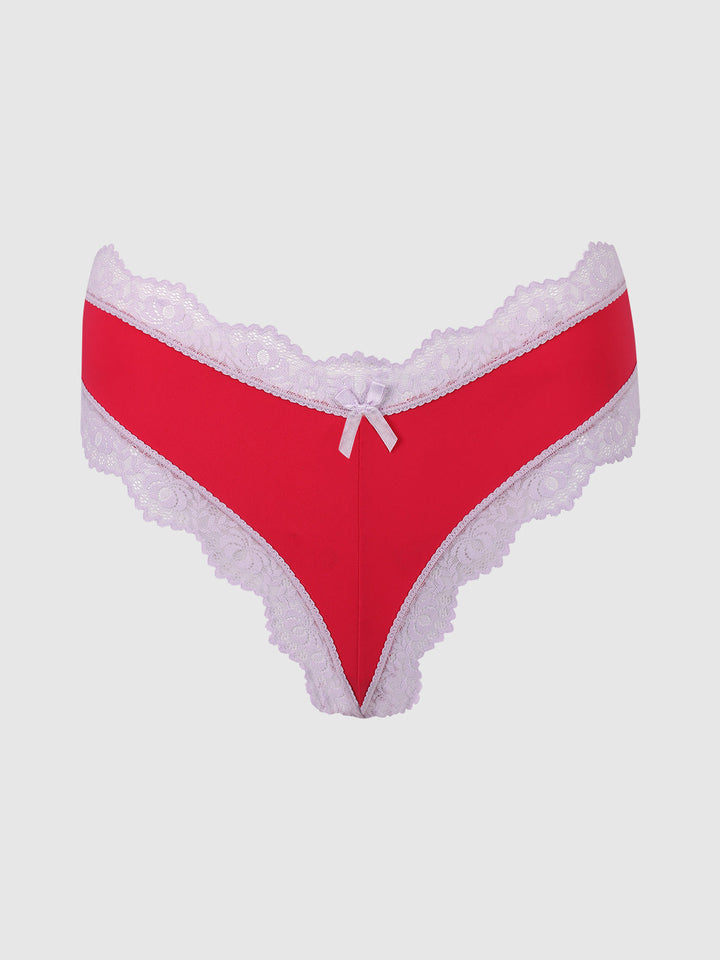 VERA MICRO &amp; LACE TRIM G-STRING