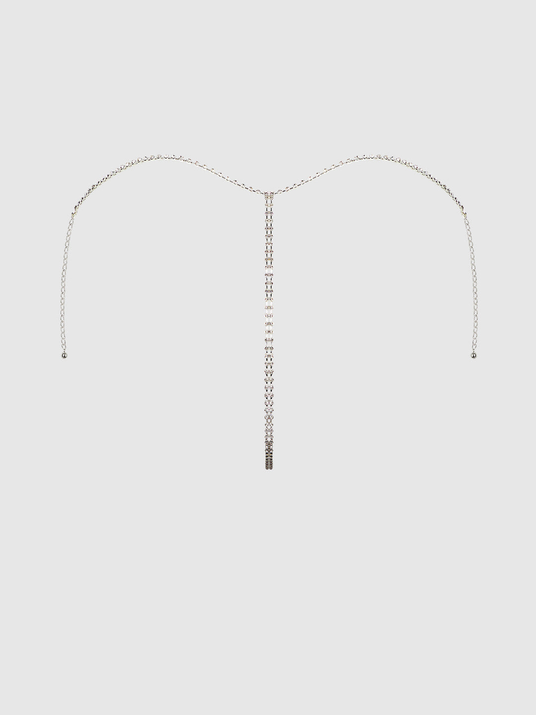 CHAINMAIL RHINESTONE THONG