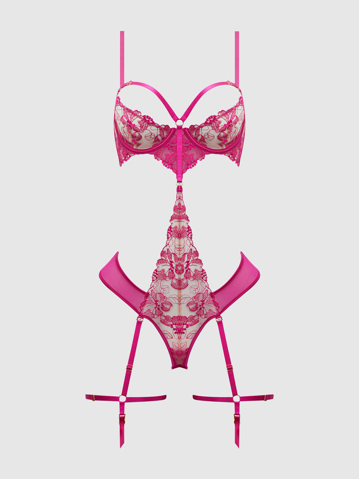 NOVA BLACKLIGHT LACE TEDDY