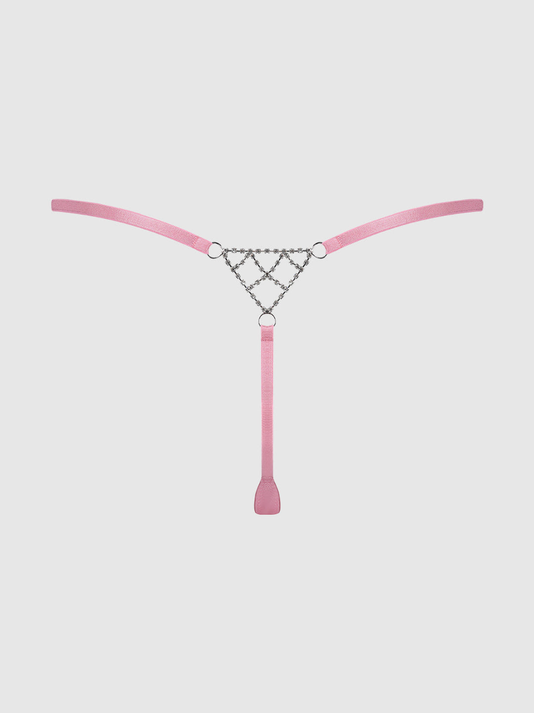 KRYSTAL RHINESTONE NET BACK G-STRING