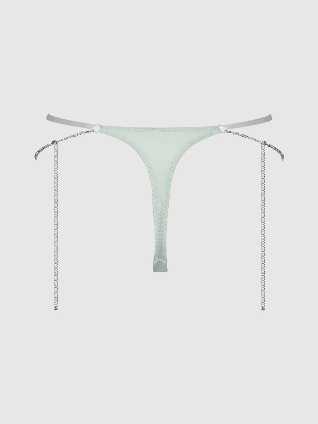 KRYSTAL RHINESTONE &amp; SIDE SLIDER THONG