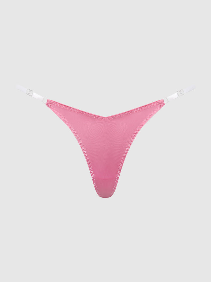 KRYSTAL CLEAR SIDE SLIDER THONG