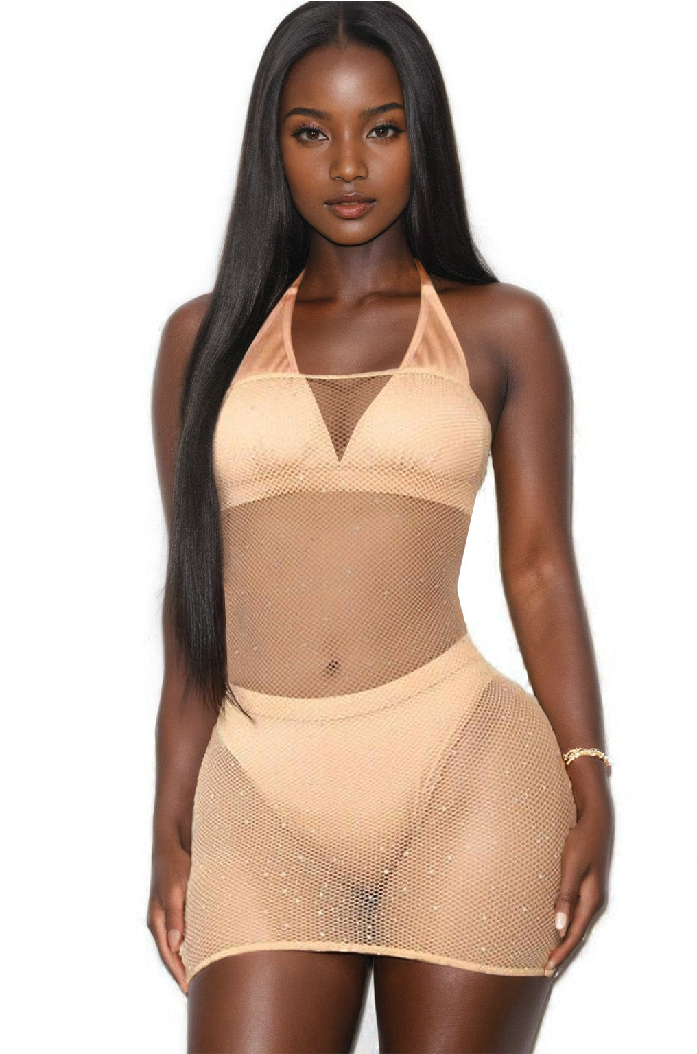 Strapless Mesh Chemise