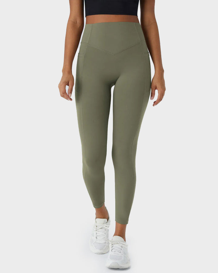 Tummy Control Butt-Lifting Training Leggings with Pockets