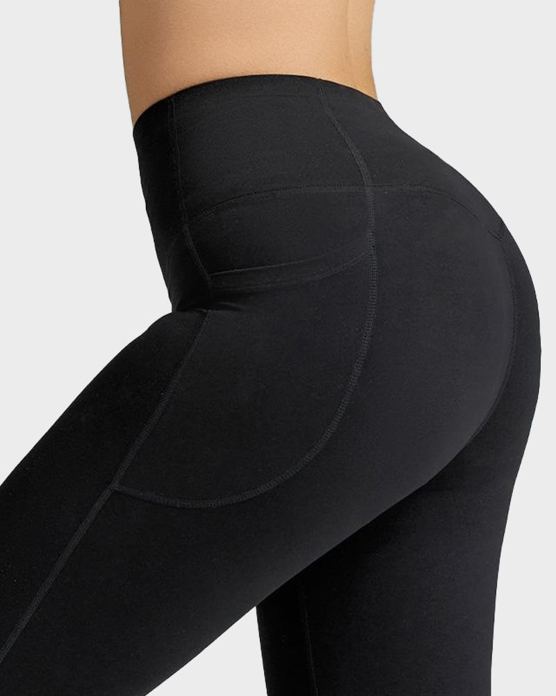 Tummy Control Butt-Lifting Training Leggings with Pockets