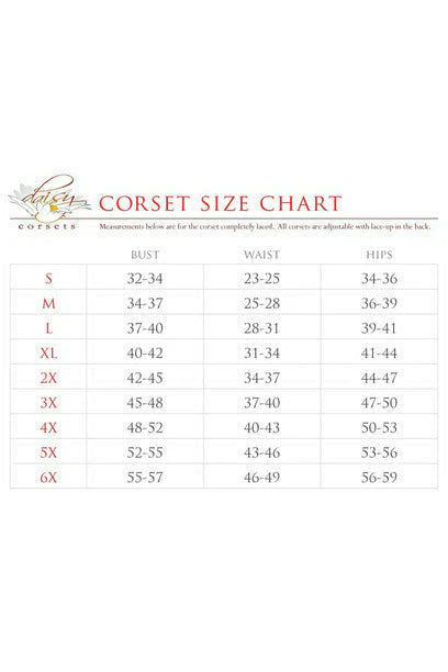 Faux Leather &amp; Fishnet Overbust Corset