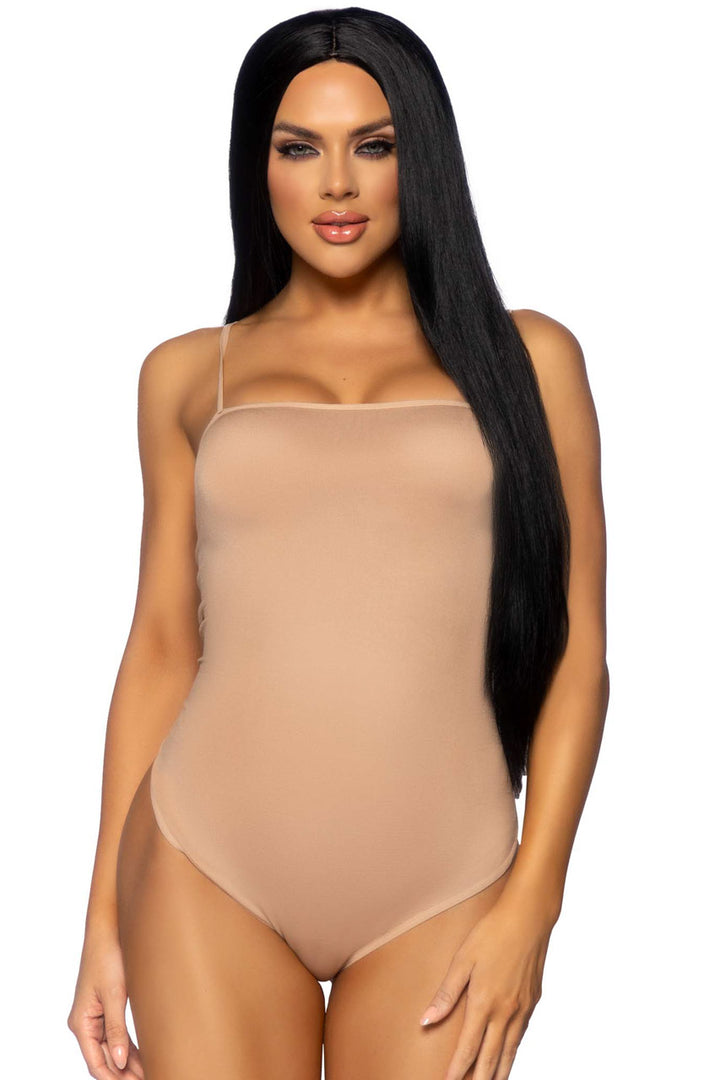 33" Long Straight Black Wig