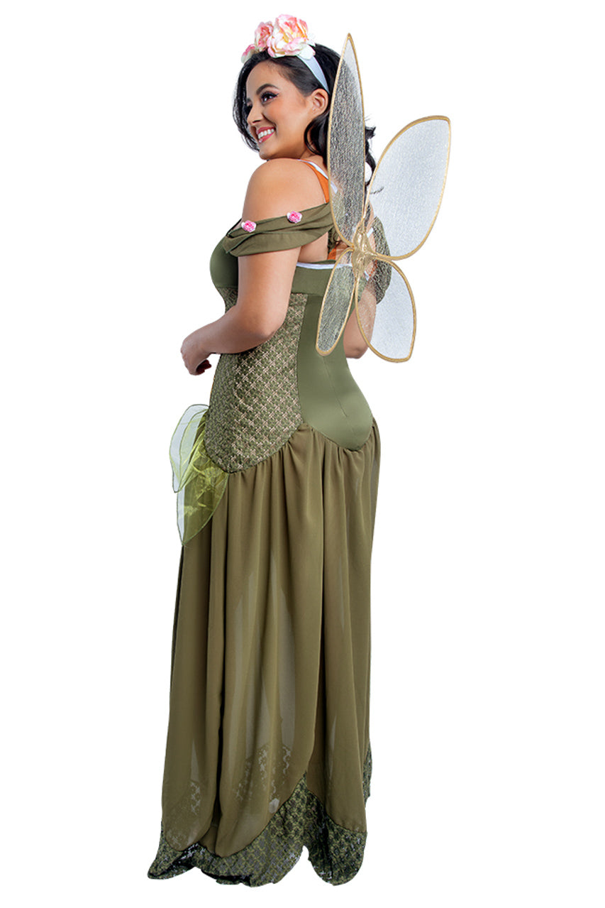 Plus Size Rose Fairy Princess Costume